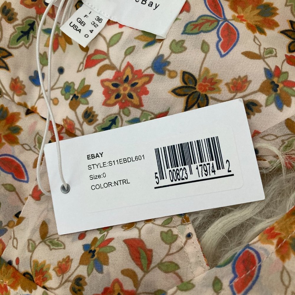 DEREK LAM Floral Print Knee-Length Dress - Picture 7 of 10